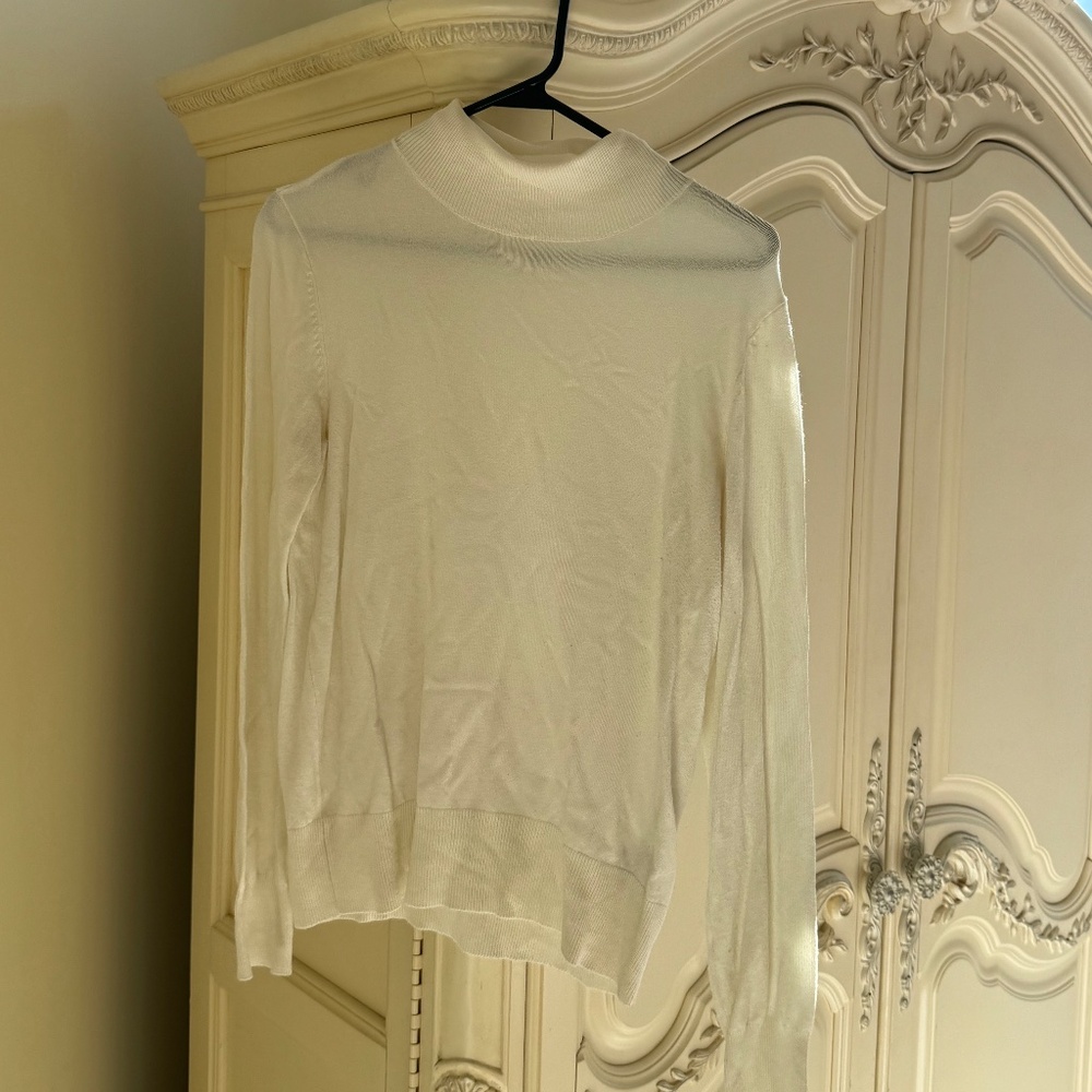 Cream Turtleneck Sweater